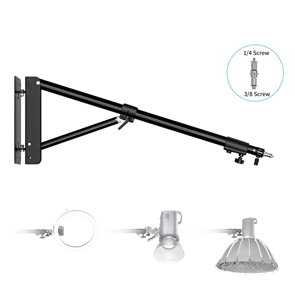 Photography Lighting Triangle - Lampu Sorot fotografi pemasangan dinding, lampu