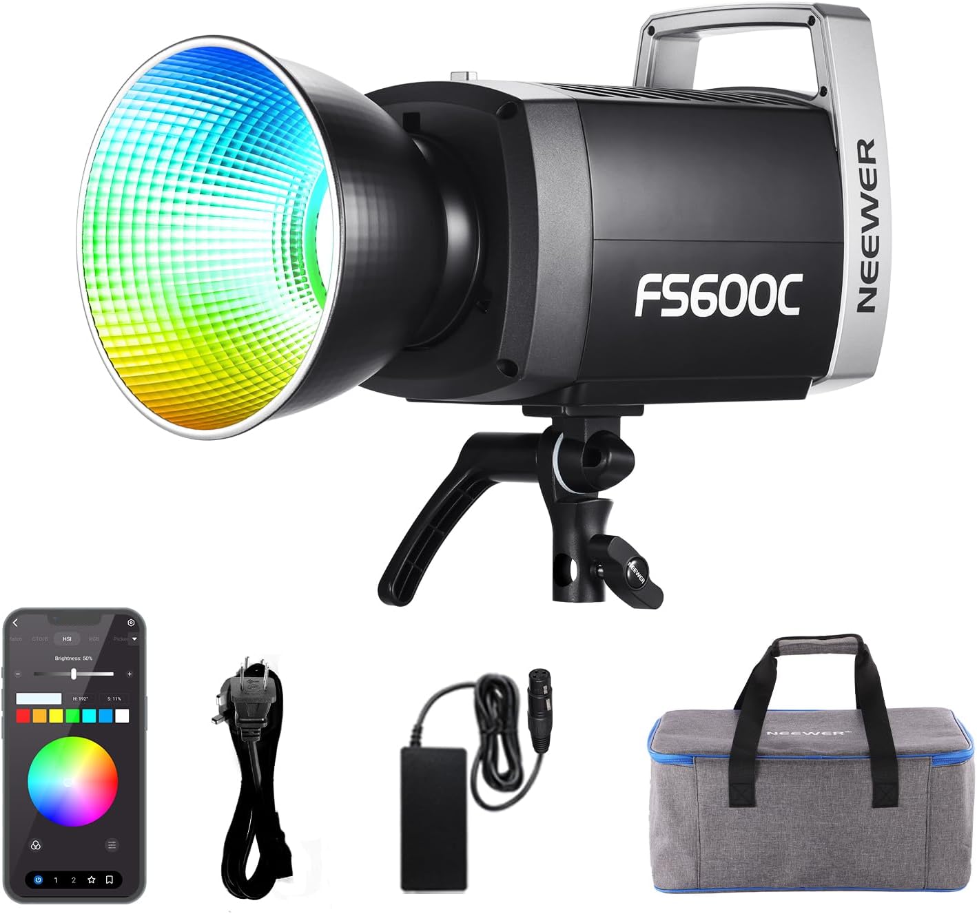 Photography Lighting App - NEEWER FS600C 600W RGB COB LED