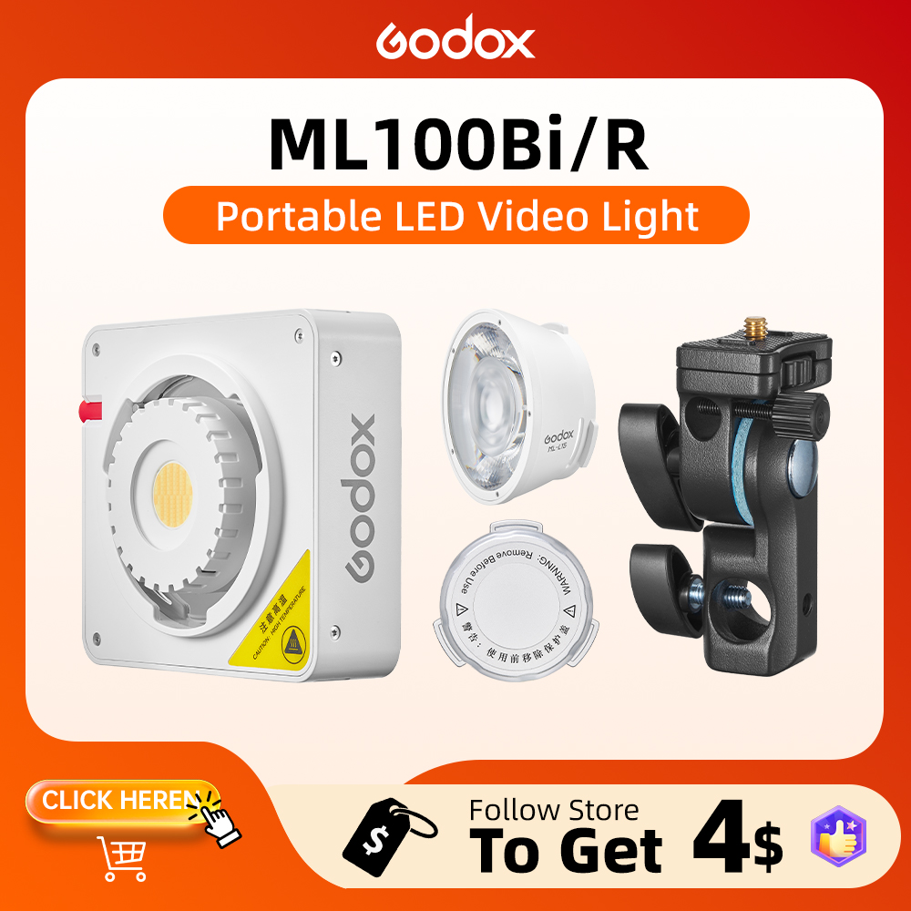 Photography Lighting App - Godox ML100BI Lampu Video LED Warna-Warni