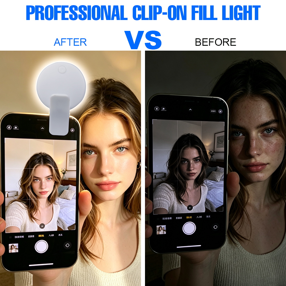 Lampu Selfie Clip-on Portabel  - Makeup Photography Lighting ulasan dan harga