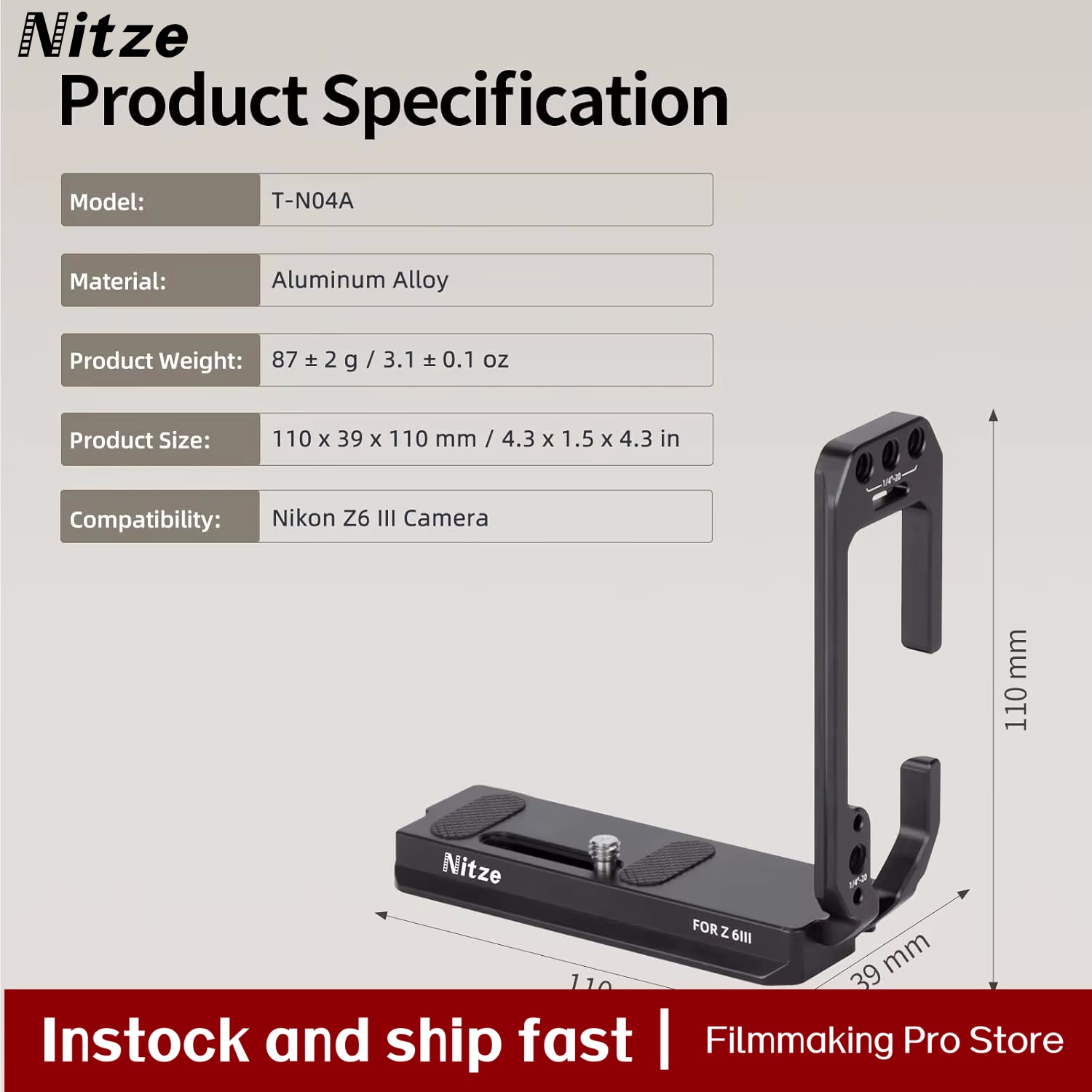 Bracket L Nitze untuk Kamera N - Nikon Camera Z6 Iii ulasan dan harga