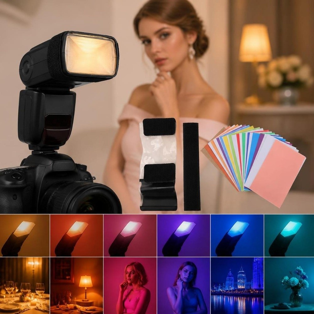 2set 12 Warna Gel Koreksi Warn - Photography Lighting Material ulasan dan harga