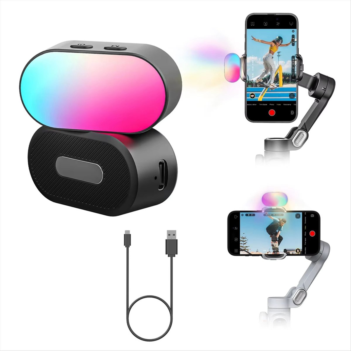 Lampu Isi Magnetik N86R RGB un - Lighting Effect In Photography ulasan dan harga