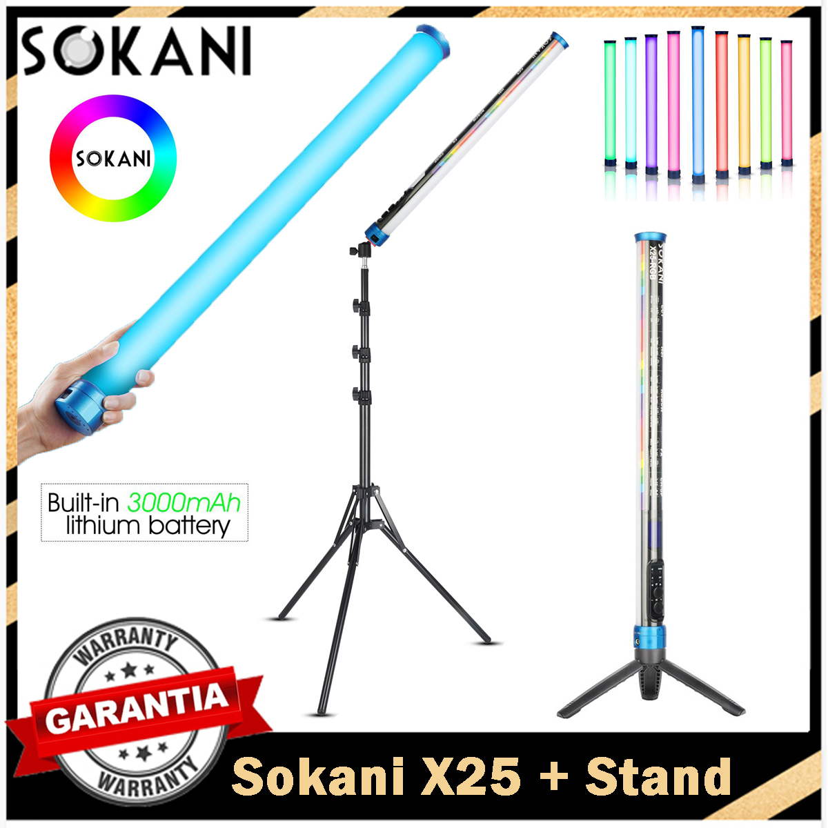 Sokani X25 RGB Lampu Video LED - Photography Lighting App ulasan dan harga