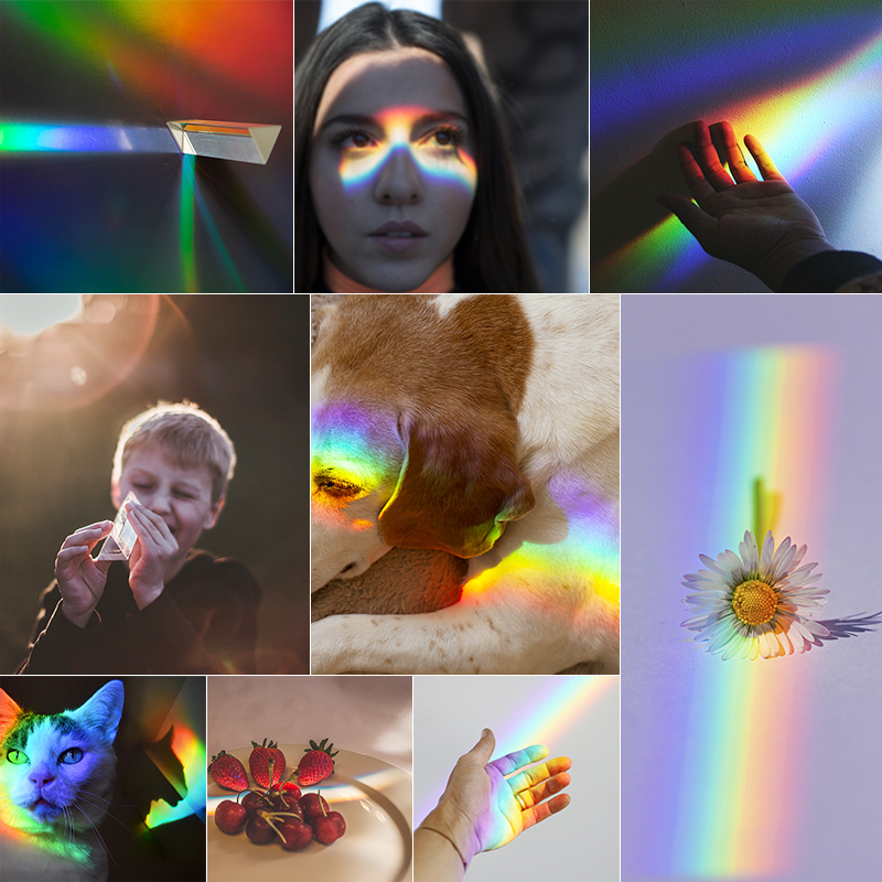 1 Buah Prisma Segitiga Pelangi - Photography Lighting Triangle ulasan dan harga