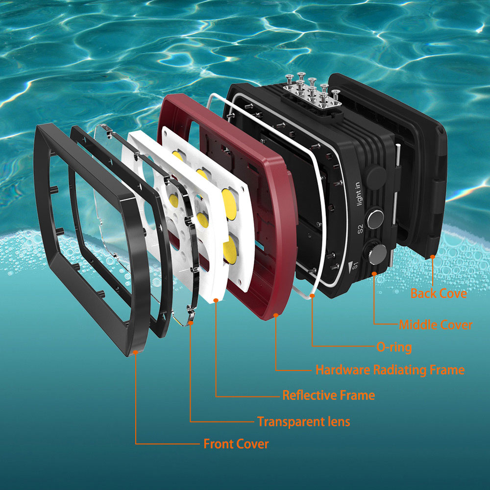 Seachogs Aluminium LED Lampu S - Photography Lighting Brand ulasan dan harga