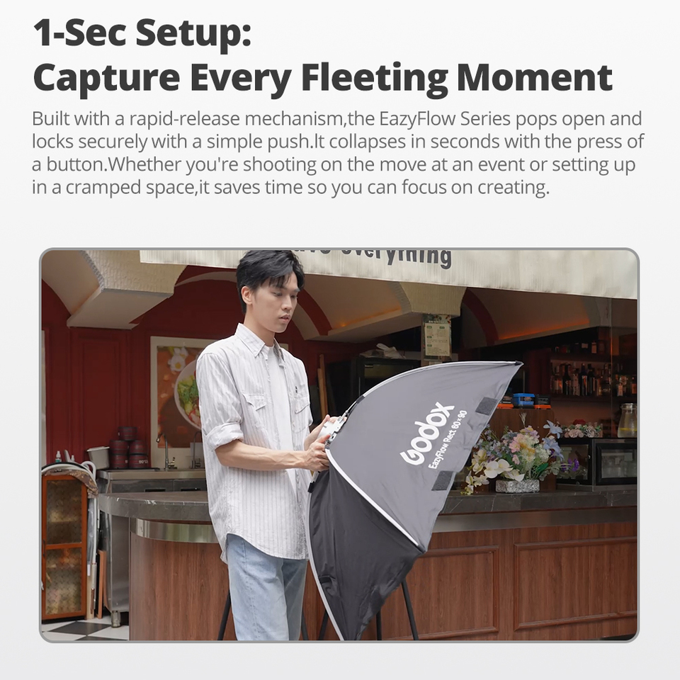 Godox EazyFlow seri Softbox Li - Photography Lighting With Flash ulasan dan harga